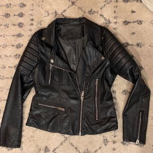 BlankNYC Quilted Faux Leather Moto Jacket
